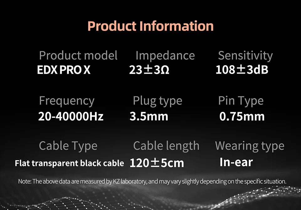 KZ EDX PRO X Dynamic Drive Earphone HIFI Bass Earbud DJ Sport Music Cancelling Headsets